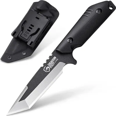 Immagine prodotto di DRAGON RIOT Tanto Messer Outdoor Bushcraft Survival Klinge G10 Griff Kydex Scheide