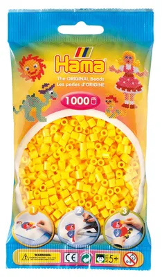 Image de Hama perles jaune 1000pcs, 1sachet