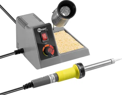 Produktbild von Fixpoint 51091 Analoge Lötstation AP2, Grau - für alle anfallenden Lötarbeiten zu Hause, 50 Hz
