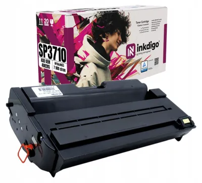 Produktbild von Inkdigo Toner 408285 für Ricoh SP3710DN, SP3710SF, SP3710X – Schwarz, 7000 Seiten,