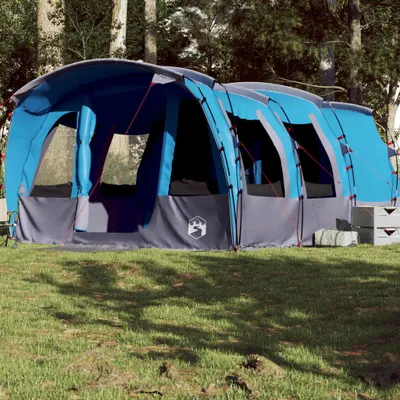 Produktbild von Design Tunnel-Familienzelt 8 Personen Blau Wasserdicht, Campingzelte 2024 Neu