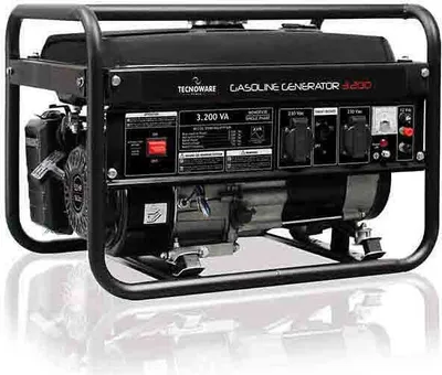 Produktbild von Tecnoware FGE3200M Motor-Generator 2200 W 15 l Benzin Schwarz