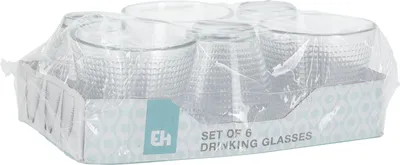 Image de Lot de 6 verres Excellent Houseware, en verre transparent, 8 x 9 cm, 220 ml