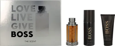 Image de Hugo Boss The Scent For Man - Trousse de toilette complète pour hommes - Eau de toilette, Déodorant et Gel douche - 100ml chacun