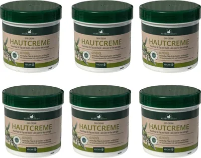 Produktbild von 6x250 ml Herbamedicus Hautcreme Olivenöl Tages + Nachtpflege