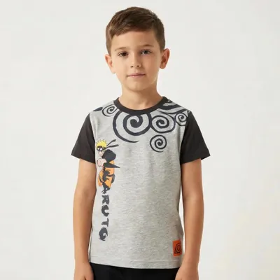 Produktbild von Anime Naruto Shippuden Jungen kurzarm T-Shirt Shirt – Grau / 104