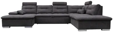 Immagine prodotto di Divano ad angolo Divano a U set zona giorno divani in tessuto funzione letto divano letto