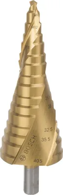 Image de Bosch Foret étagé HSS-TiN pour presse-étoupe M10-M40 125,5 mm 12 étapes - 2608587434