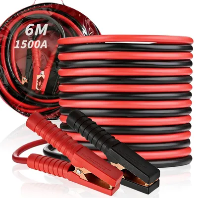 Immagine prodotto di Cavi di avviamento auto - 6 metri - 1500 A - 16 mm² - Con borsa per il trasporto