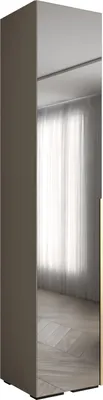 Produktbild von MEBLE KRYSPOL Inova 1 Schrank Spiegel - 236,7x50x47cm - Kaschmir Kaschmir Gold