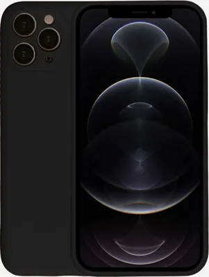 Immagine prodotto di Custodia per iPhone 12 Pro in silicone - Custodia in silicone Backcover - Nero