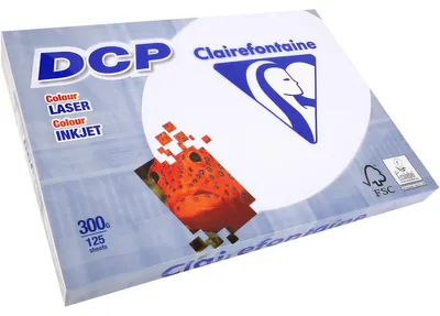 Produktbild von Clairefontaine - DCP-Präsentationspapier A3, 300 g, Packung mit 125 Blatt