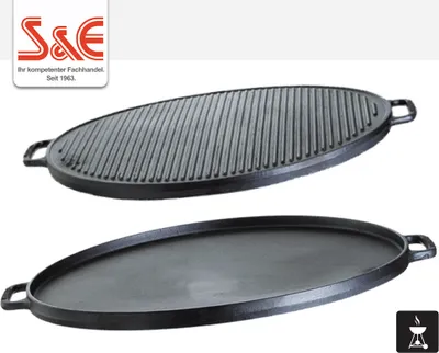 Produktbild von Grillplatte (Plancha) aus Gusseisen, Ø 55 cm