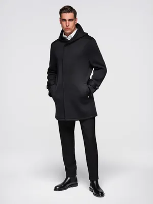 Immagine prodotto di Ombre Clothing Cappotto da uomo Yorage nero M
