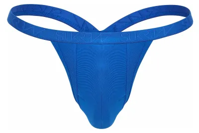 Image de SUKREW - Sous-vêtement String Hommes - Bubble Thong Blue Hawaii - 1x Taille L