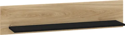 Produktbild von Elara Wandregal Holz und Schwarz
