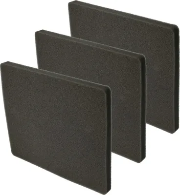 Produktbild von vhbw 3x Staubsaugerfilter kompatibel mit Electrolux UPDELUXE (903152219), UPORIGIN (903152217) Staubsauger - Abluftfilter (Schwammfilter) Schwarz