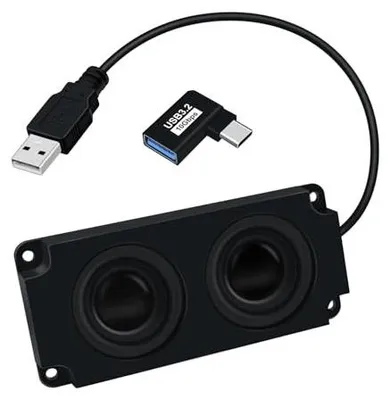 Zdjęcie produktu dla Głośniki biurkowe USB 3W do komputera laptopa telefonu czarne