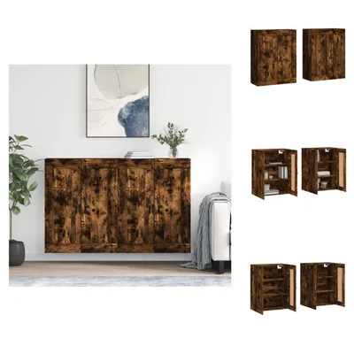 Produktbild von vidaXL Wandschränke 2 Stk. Räuchereiche Holzwerkstoff -  Sideboards