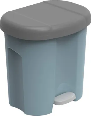 Produktbild von Abfalleimer 2 x 10 l DUO, Farbe:Blau