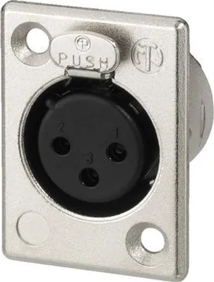 Produktbild von MONACOR NC-3FP1 NEUTRIK-XLR-Einbaubuchse, 3-polig
