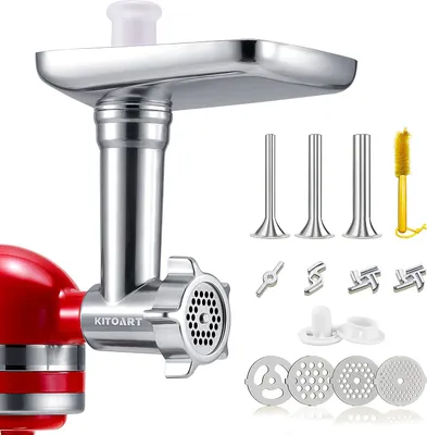 Imagen del producto de Accesorio para picadora de carne - Picadora de carne - Accesorios para embutidos - Accesorio para kibbeh - Accesorio para triturar - Compatible con batidoras de pie