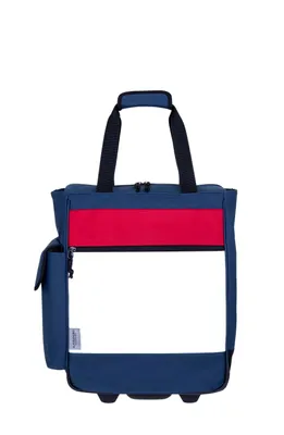Produktbild von Einkaufstrolley aus LKW Plane Einkaufsroller Trolley Alessandro Pro Shopper mit stabilem Stand Damen Herren Outdoor 12893 Blau Rot Weiss WBR