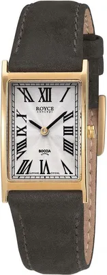 Produktbild von Boccia 3285-09 Titanuhr für Damen Gold / Schwarz Royce
