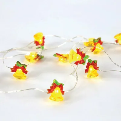 Produktbild von ACA Lichterkette mit 15 Mini-LEDs, weiß, aus silberfarbenem Kupferdraht, batteriebetrieben (2xAA), Schutzart IP20, 140+30cm transparentes Stromkabel X07151101