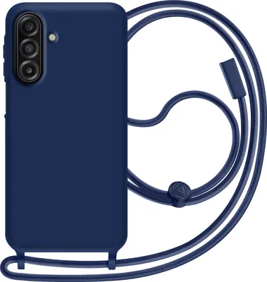 Produktbild von Avizar, Samsung Galaxy A17 Hülle Silikon Mit Kette, Nachtblau