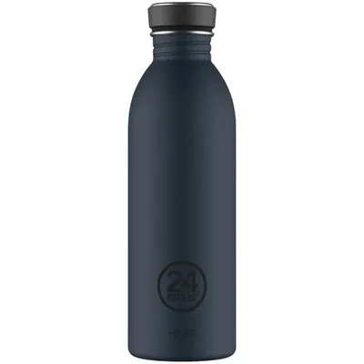 Produktbild von 24Bottles Trinkflasche Urban 500ml, 500 ml, Tägliche Nutzung, Blau, Edelstahl, Navy Blue, Erwachsener