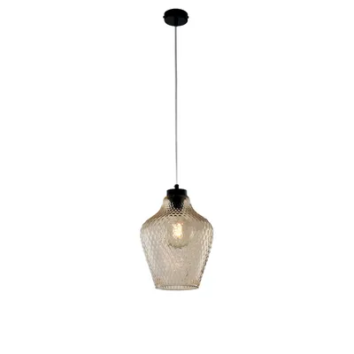 Immagine prodotto di Lampadario Maya 1 luce ferro ambra