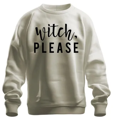 Zdjęcie produktu dla Witch Please Śmieszny kostium na Halloween dla czarownic, bluza uni , natura, XL