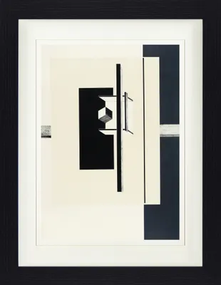 Produktbild von El Lissitzky Gerahmtes Bild Mit Edlem Passepartout | Wand-Bilder | Im Bilderrahmen - Proun, 1. Kestner Mappe Blatt 5, 1923 (40 x 30 cm)
