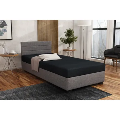 Obrázok produktu pre Jednolôžková posteľ 100x195 BEATRIS 1 - čierna / šedá