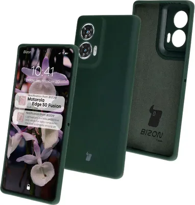 Produktbild von Bizon Soft Case für Motorola Edge 50 Fusion, Dunkelgrün
