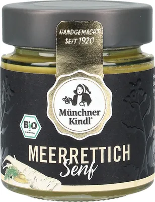 Produktbild von Münchner Kindl Meerrettich Senf 125ml