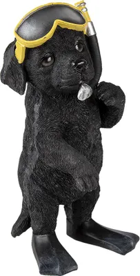 Produktbild von Clayre & Eef Figur Hund 11x11x23 cm Schwarz Kunststoff