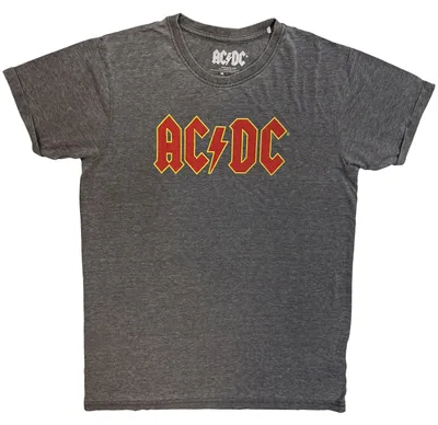 Produktbild von AC/DC Burnout Logo Charcoal Grey M T-Shirt