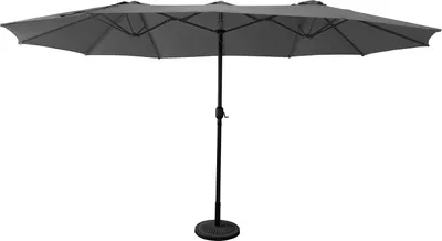 Produktbild von Doppelter Sonnenschirm 2,7x4,6m LINAI grau
