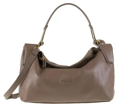 Produktbild von Damen Schultertasche, echtes Leder, Pierre Cardin, Reißverschluss, verstellbarer Trageriemen,  Italy
