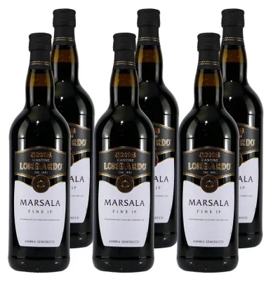 Produktbild von Lombardo Marsala Fine IP -halbtrocken- (6 x 1,0L)