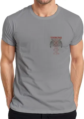 Immagine prodotto di Maglietta da uomo Vegvisir Runes Nordic Raven, Grigio, 3XL