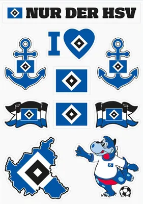 Produktbild von Hamburger SV HSV Aufkleber-Set 10-tlg.