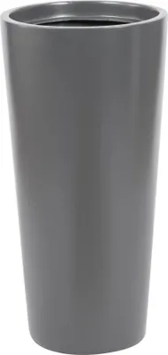Zdjęcie produktu dla Donica Z Włókna Szklanego D208C Antracyt Mat Z Wkładem 10 l