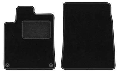 Immagine prodotto di Tappetini anteriori in moquette per Peugeot 407 2004-2011 (coupé/berlina/station wagon) – 2 pezzi, neri, su misura – Wielganizator LUX