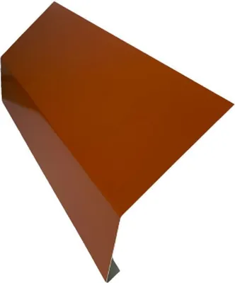 Produktbild von Traufblech 2 m lang aus Aluminium rot RAL 8004- Zuschnitt 25,0 cm siehe Skizze