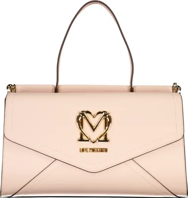 Produktbild von Rosa Damen Handtasche mit Schulterriemen und kontrastierenden Details