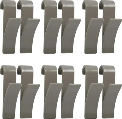 Produktbild von MSV Heizungkörper Haken Taupe 12er