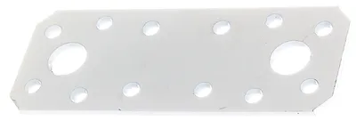 Produktbild von Alberts Flachverbinder | weiß kunststoffbeschichtet | 96 x 35 mm | 50er Set